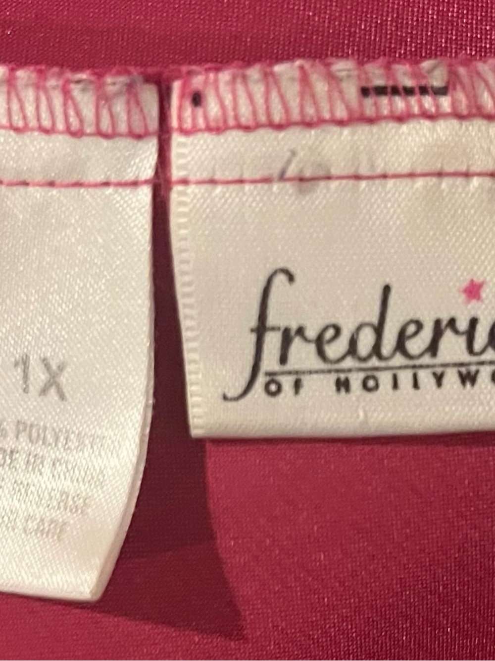 FREDERICK’s of HOLLYWOOD Red Slip Gown, Sz 1X, ORIG $99+! DESIGNER Deal!